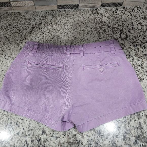 J. Crew broken in lavender 100% cotton Chino Shorts size 4 - Picture 4 of 6